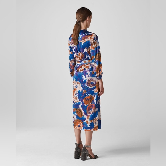 NWT Autumn Bloom Devore Wrap Dress from Whistles - Picture 3 of 11